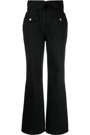 Moschino Folded-edge flared jeans