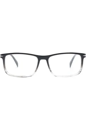 DB EYEWEAR BY DAVID BECKHAM Two-tone rectangle-frame glasses