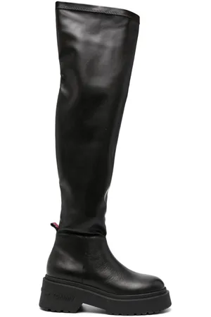 Tommy Hilfiger 60mm round-toe leather boots