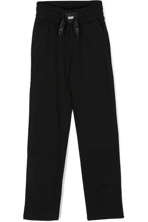 DKNY Logo-patch drawstring track pants