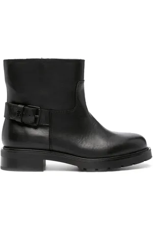 Tommy Hilfiger Almond-toe leather ankle boots