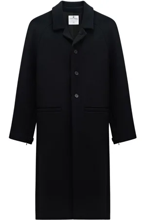 Courrèges Zipped-sleeves single-breasted coat