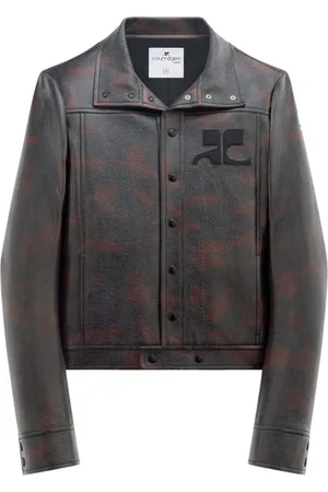 Courrèges Iconic Vinyl logo-patch jacket