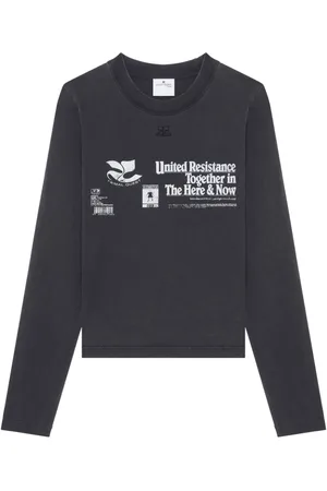 Courrèges Long-sleeve cotton T-shirt