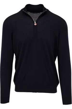 Kiton Half-zip wool jumper