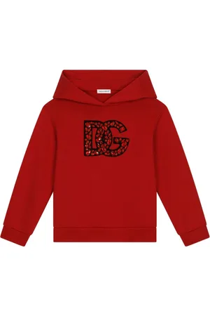 Dolce & Gabbana Crystal-embellished cotton hoodie