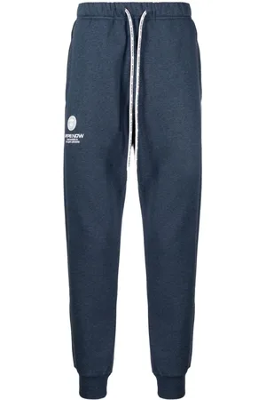 A Bathing Ape Logo-patch drawstring track pants