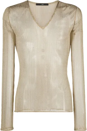 SAPIO N21 metallic-knit jumper