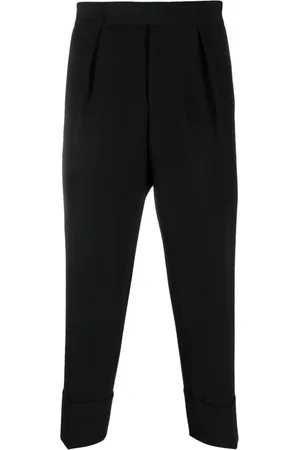SAPIO Pleat-detail wool-cotton tailored trousers