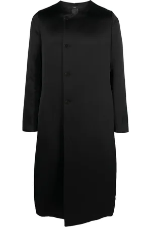 SAPIO Button-up satin-finish midi coat