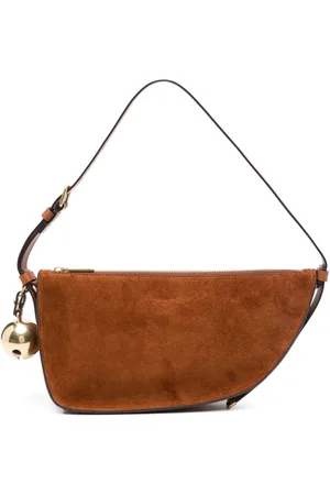 Burberry Shield Sling suede shoulder bag