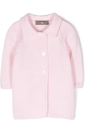 LITTLE BEAR Fine-knit double-breasted blouse