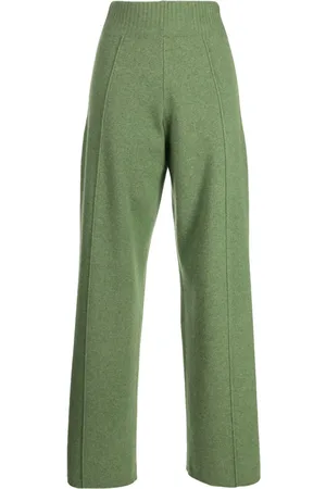 PRINGLE OF SCOTLAND Elasticated-waist wool-cashmere blend trousers