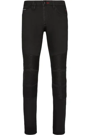 Philipp Plein Logo-patch straight-leg jeans