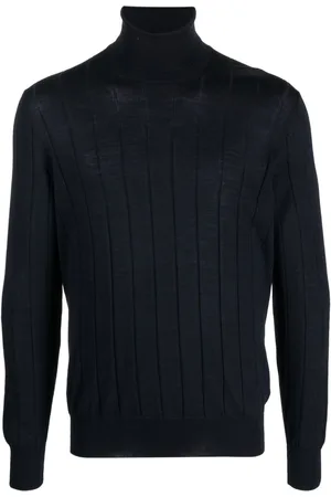 D4.0 Roll-neck ribbed-knit jumper