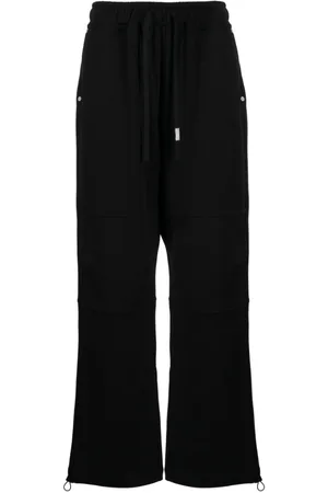 Izzue Logo-patch straight-leg pants
