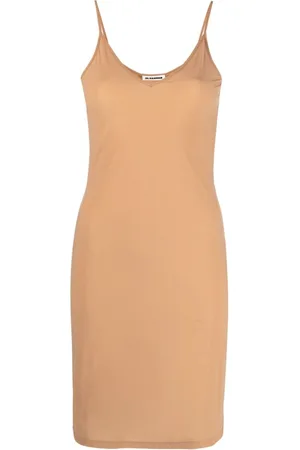Jil Sander V-neck slip minidress