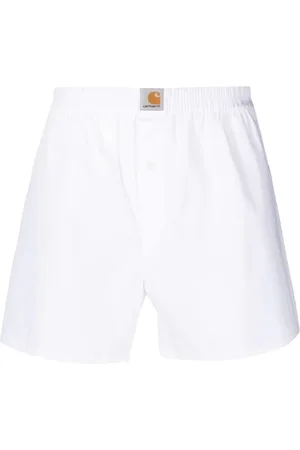 Cotton Script Boxers White