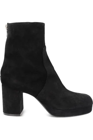 AGL ATTILIO GIUSTI LEOMBRUNI Betty 80mm velour ankle boots