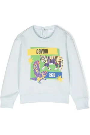 Roberto Cavalli Graphic-print cotton sweatshirt
