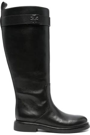 Tory Burch Double T leather knee boots