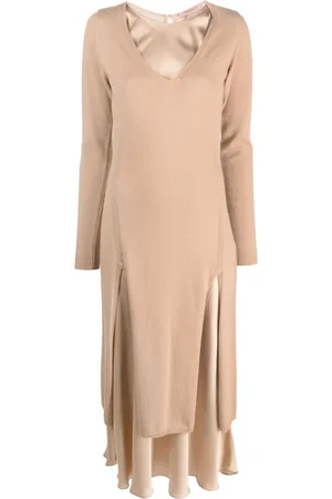 Twin-Set Long-sleeve layered jumper dress