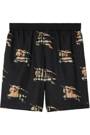 Burberry EKD-print elasticated silk shorts