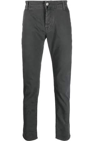 Jacob Cohen Logo-patch cotton blend tapered jeans