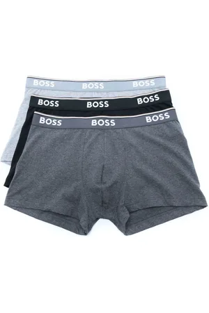 HUGO BOSS Stripe-trim logo-waistband boxers