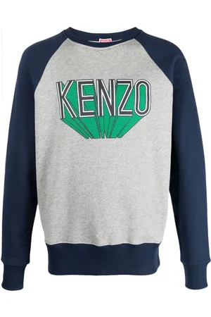 Kenzo Logo-print colour-block sweatshirt