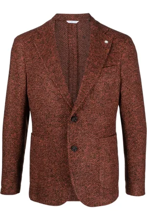 Manuel Ritz Enamel-detail single-breasted blazer