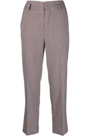 ..,MERCI Houndstooth-print tailored trousers