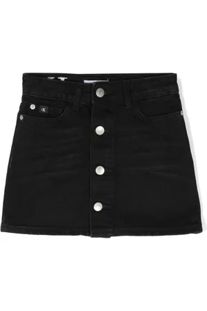Calvin Klein Logo-embroidered cotton miniskirt