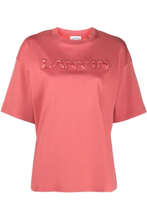 Lanvin Logo-appliqué cotton T-shirt
