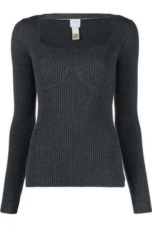 Patou Cut-out wool-blend top