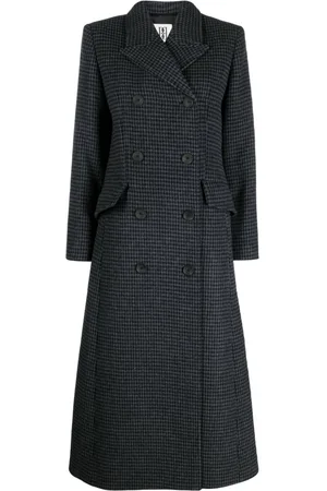 By Malene Birger Gardeniia checked long coat