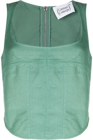 Cannari Concept Square-neck corset top