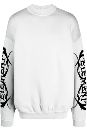 Vetements Logo-print merino wool jumper