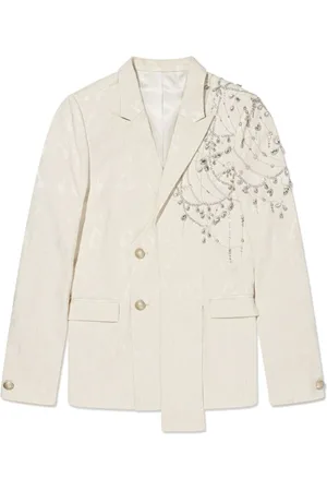Maison Ava Bead-embellished single-breasted suit