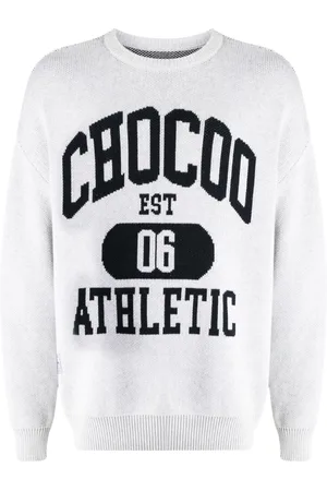 Chocoolate Logo-intarsia sweater