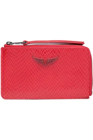 Zadig & Voltaire Wild python-effect cardholder