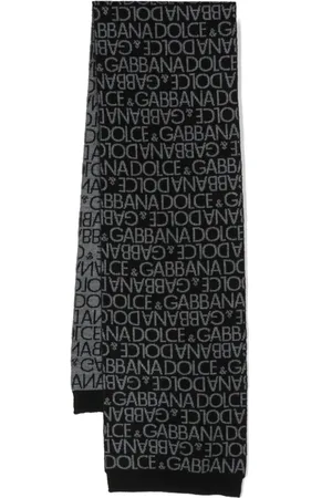 Dolce & Gabbana Logo-print virgin wool scarf