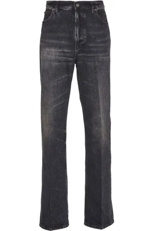 Salvatore Ferragamo Stonewashed denim straight-leg jeans