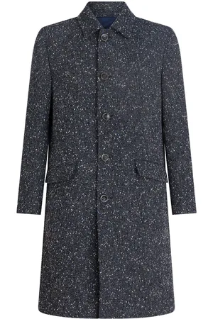 Etro Contrasting-trim button-down coat