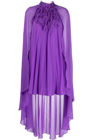 Sachin & Babi Katia asymmetric cape dress