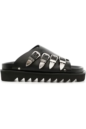 TOGA PULLA Buckle-detail leather sandals