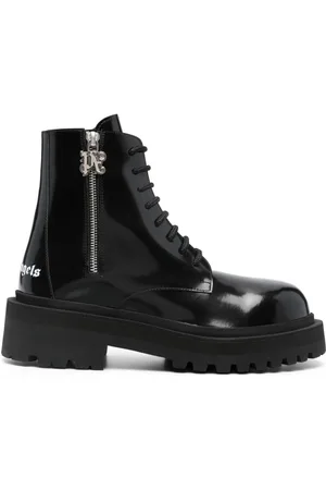 Palm Angels Logo-print lace-up boots