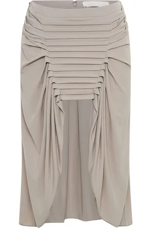 DION LEE Ventral draped midi skirt