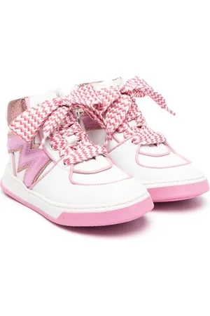 MONNALISA Faux-leather high-top sneakers