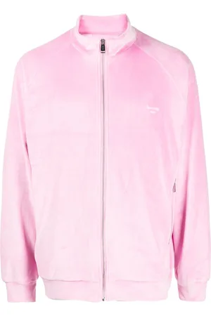 TEAM WANG design Brushed-effect zip-up jacket